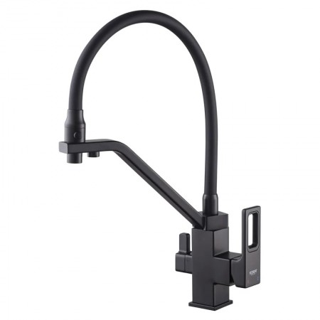 Чёрный Смеситель для кухни Koer KB-72009-05 KR5007 с выходом для питьевой воды